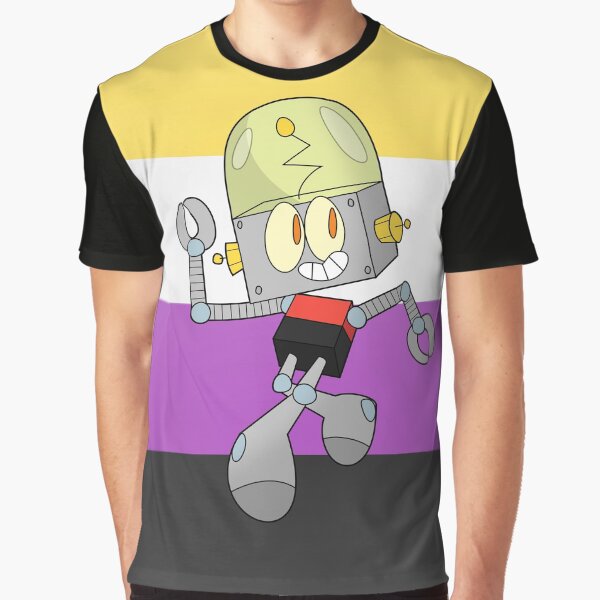 Robot Jones - Nonbinary Pride Graphic T-Shirt