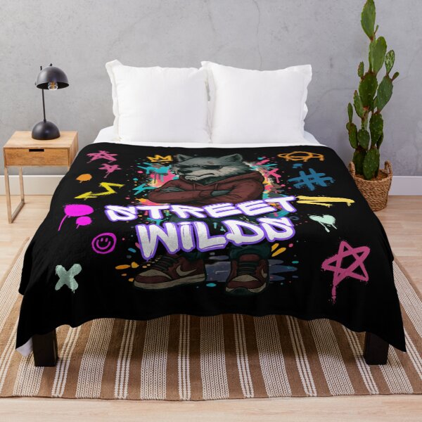 Item preview, Street Wilds - cool wolf with colorful graffiti designed and sold by PHRASEandSTYLE.