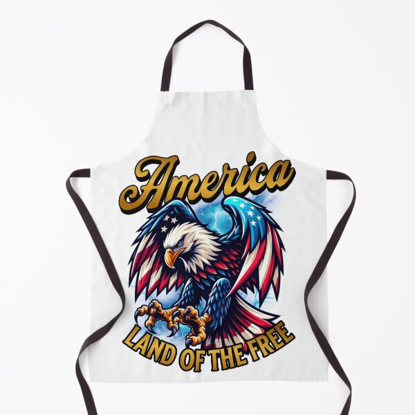 Item preview, American Bald Eagle Flag Land of the Free Patriotic designed and sold by CrowCottage51.