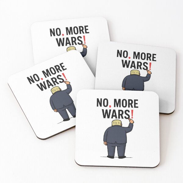 Item preview, No More Wars Punctuation Matters Antiwar Protest  designed and sold by The Junto Shop.