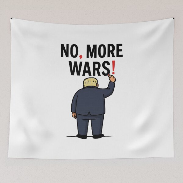 Item preview, No More Wars Punctuation Matters Antiwar Protest  designed and sold by The Junto Shop.
