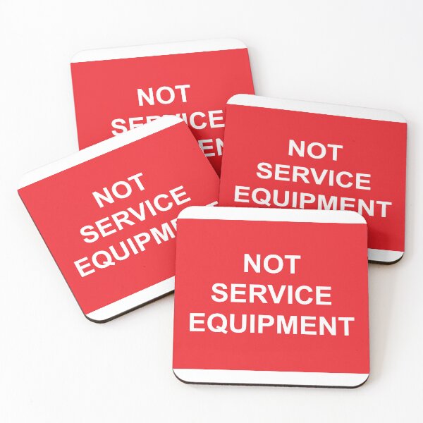 Item preview, Not Service Equipment Label designed and sold by Mr. Electrician.