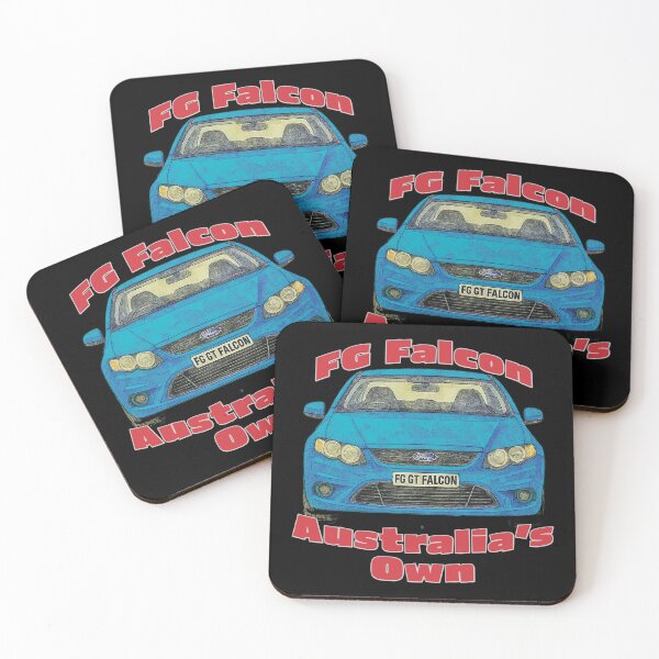 Item preview, FG GT Falcon front view blue car Australias Own design designed and sold by Michael van der Hoorn.