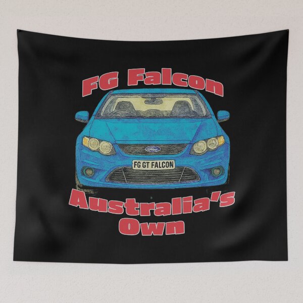 Item preview, FG GT Falcon front view blue car Australias Own design designed and sold by Michael van der Hoorn.