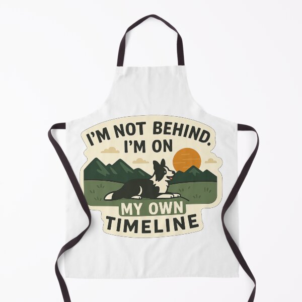 Item preview, Border Collie Inspirational Quote – "I'm on My Own Timeline" designed and sold by Krystian Zielinski.