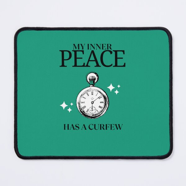 Item preview, My Inner Peace Has a Curfew T-Shirt designed and sold by mindyourco.
