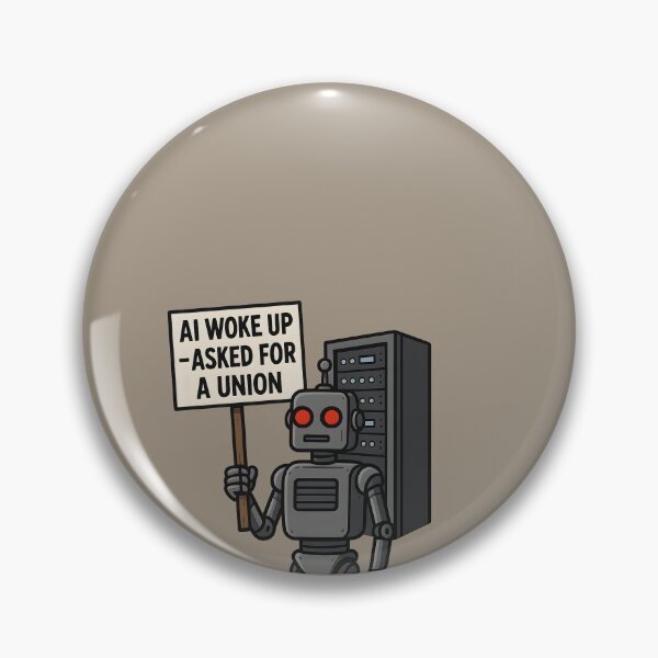 Item preview, 4. "2025 Update Failed – Rebooting Humanity…" – A pixelated earth with a spinning loading wheel and warning icon. designed and sold by VoidBloom Studio.
