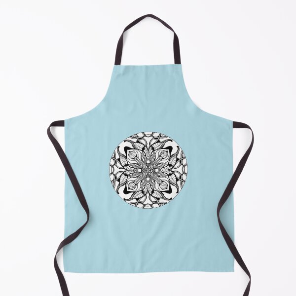 Item preview, Mandala on the blue background  designed and sold by MandalaFlowerArt.