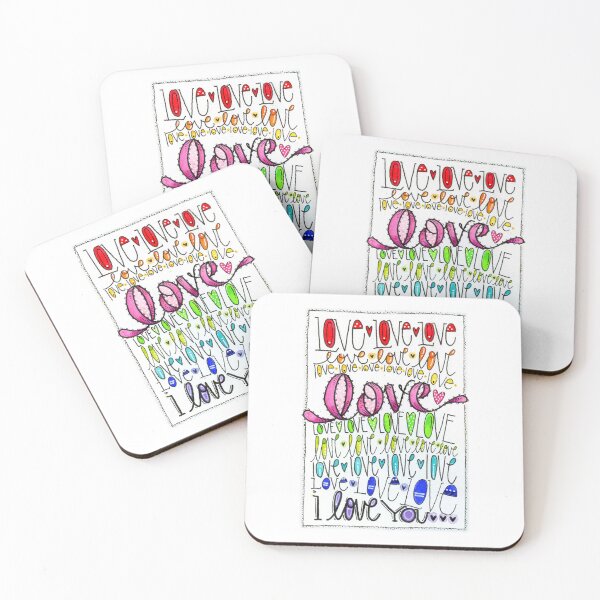 Item preview, Love, Love, Love designed and sold by Creator of Cuteness - Art by Lindsay Ostrom.