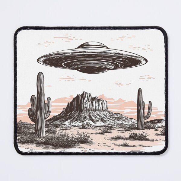 Item preview, UFO In Western Desert Space designed and sold by Jcat7.