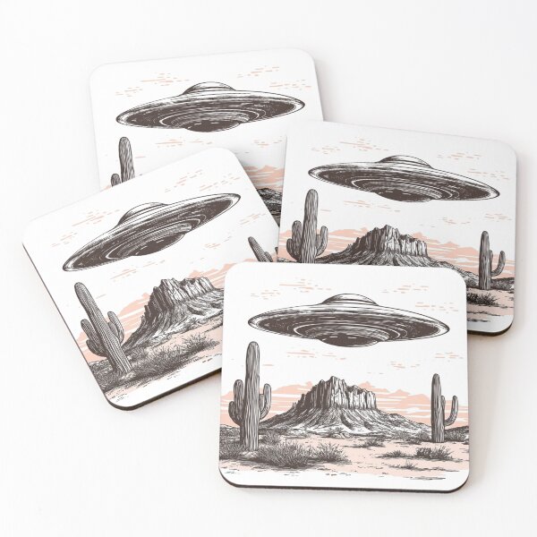 Item preview, UFO In Western Desert Space designed and sold by Jcat7.