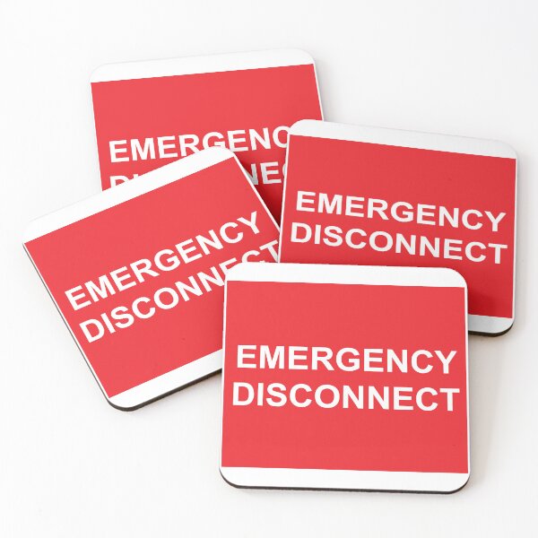 Item preview, Emergency Disconnect Label designed and sold by Mr. Electrician.