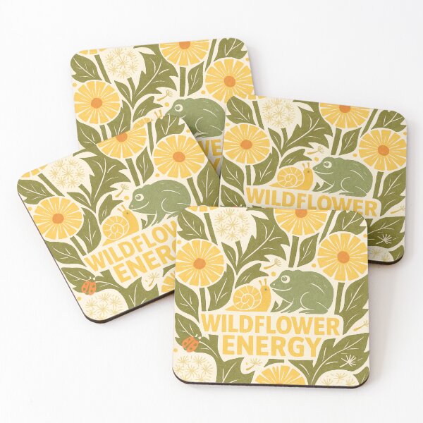 Item preview, Wildflower Energy – Snail and Frog Meadow – Blooming Courage Series designed and sold by OpenArt.