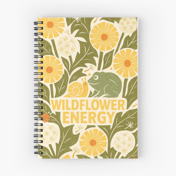 Item preview, Wildflower Energy – Snail and Frog Meadow – Blooming Courage Series designed and sold by OpenArt.