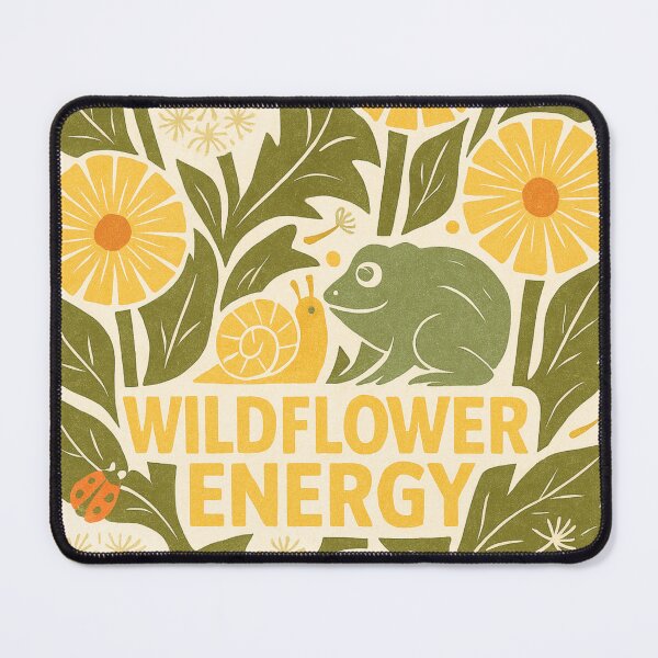 Item preview, Wildflower Energy – Snail and Frog Meadow – Blooming Courage Series designed and sold by OpenArt.