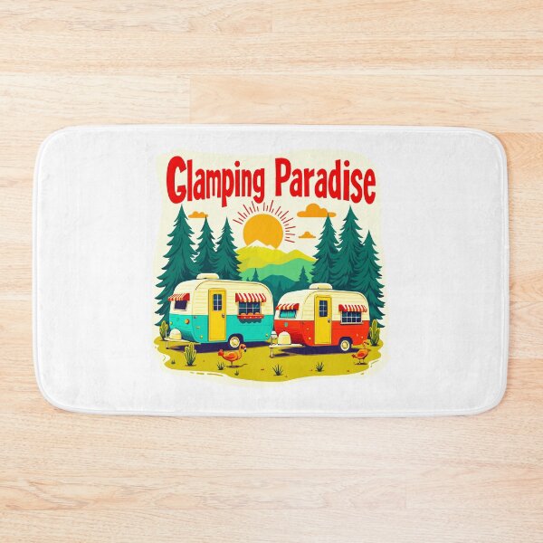 Item preview, Glamping Paradise – Retro Camper Summer Design designed and sold by Kathryn Creates.
