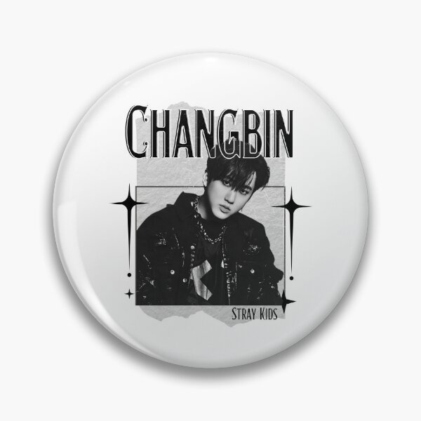 Item preview, Collage de diseño clásico monocromático en blanco y negro de Changbin Stray Kids designed and sold by HELL0WBELLO.