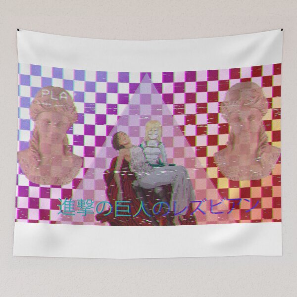 Item preview, Ymir x Historia Vaporwave designed and sold by ElectricSherry.