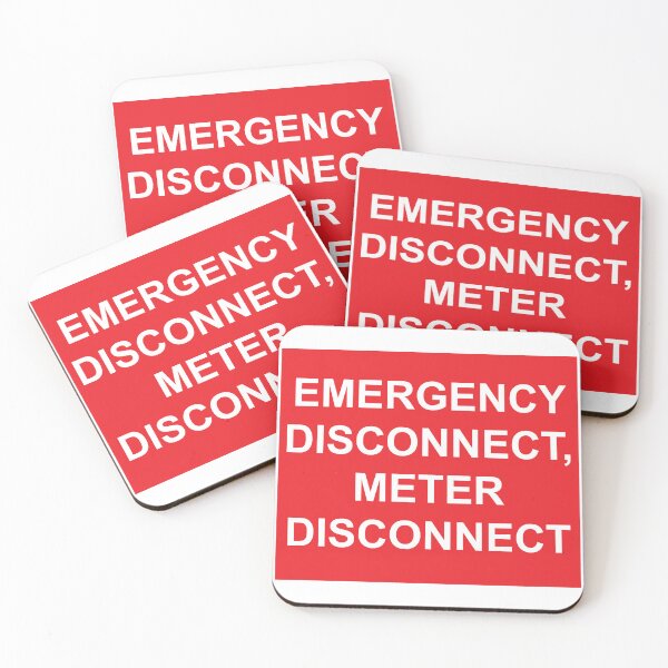 Item preview, Emergency Disconnect Meter Disconnect Label designed and sold by Mr. Electrician.