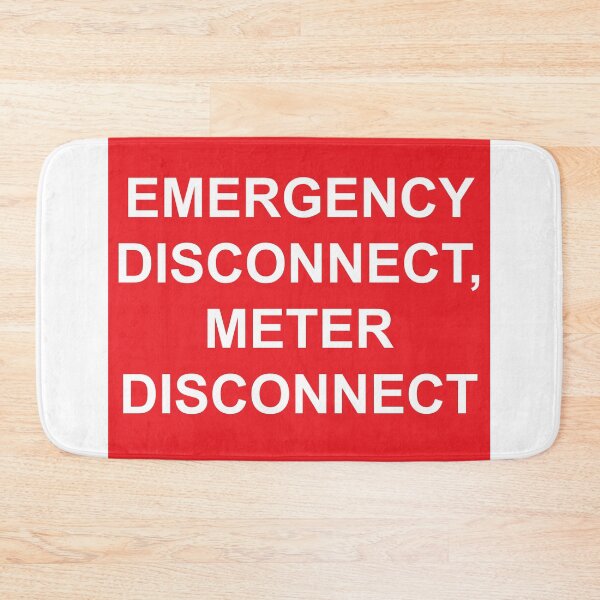 Item preview, Emergency Disconnect Meter Disconnect Label designed and sold by Mr. Electrician.