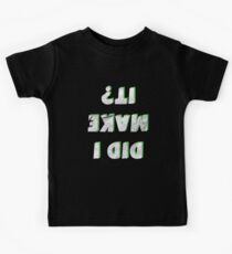 Did I Make It MX Motorcycle Motocross Dirt Bike Green Kids Tee