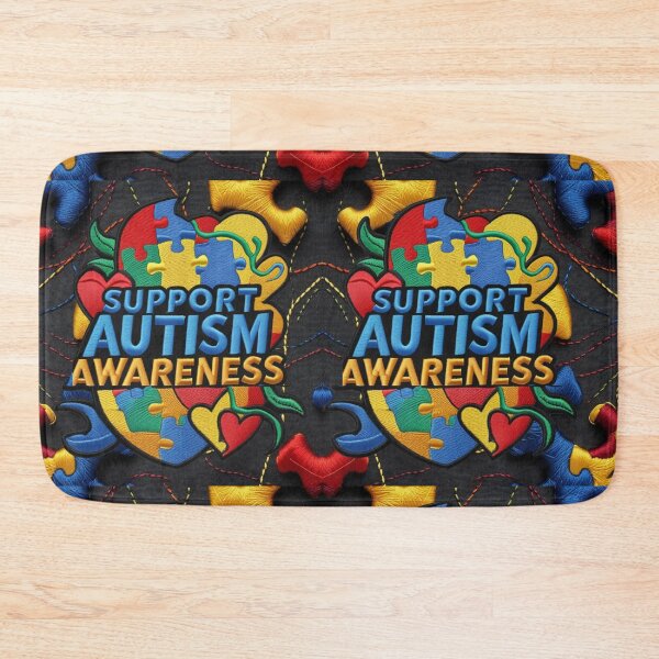 Item preview, Support Autism Awareness Puzzle Heart Embroidered Patch Design designed and sold by ArtDesignTp.