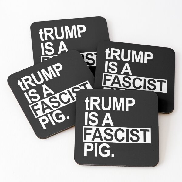 Artikelvorschau, trump is a fascist pig - white entworfen und verkauft von Thelittlelord.
