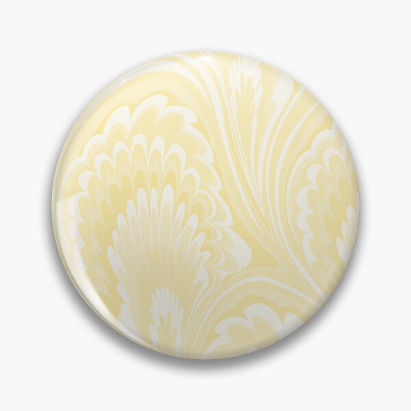 Item preview, Marbling Peacock Ebru Monochrome Butter Yellow designed and sold by miavaldez.
