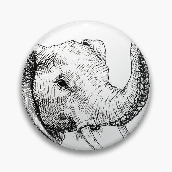 Item preview, Elephant - Black and White  designed and sold by Samantha-art.