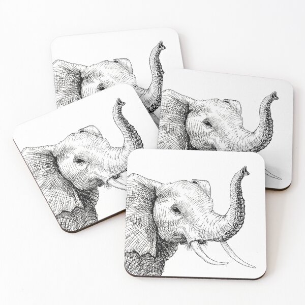 Item preview, Elephant - Black and White  designed and sold by Samantha-art.