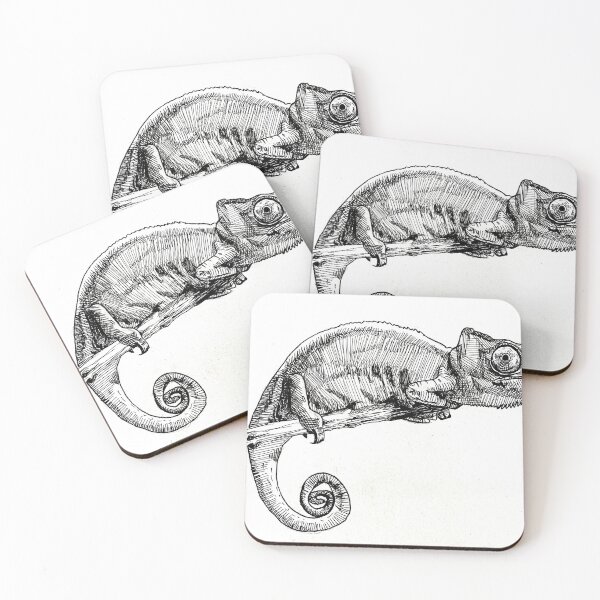 Item preview, Chameleon - Black and White  designed and sold by Samantha-art.