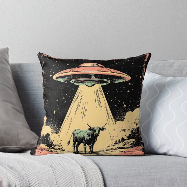 Item preview, Copy of UFO Abducted Cow Retro Vintage designed and sold by Jcat7.