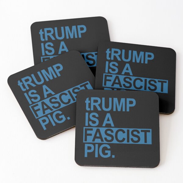Artikelvorschau, trump is a fascist pig - steel blue entworfen und verkauft von Thelittlelord.