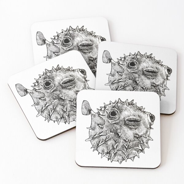 Item preview, Pufferfish - Black and White designed and sold by Samantha-art.