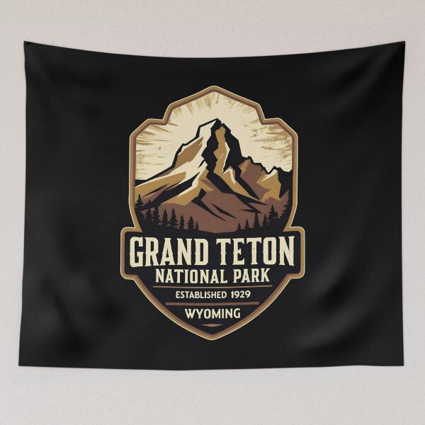 Item preview, Grand Teton National Park - Wyoming - US  designed and sold by GoodOldVintage.