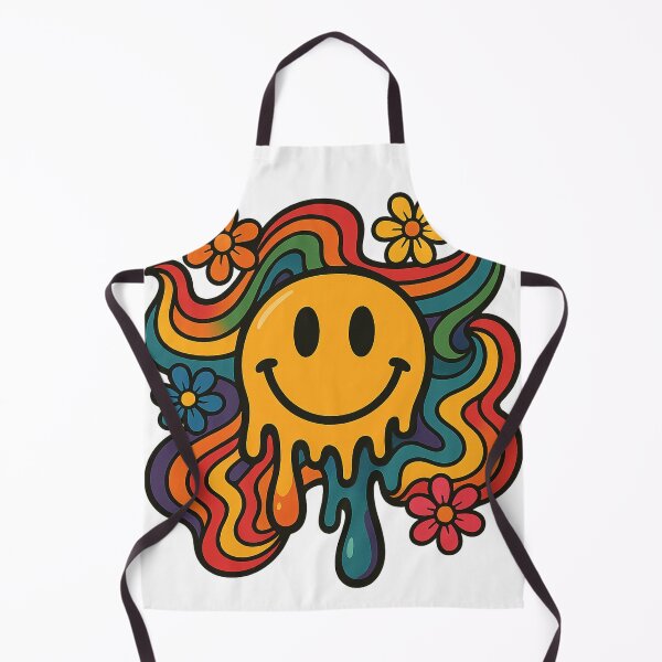 Item preview, Melting Smiley Psychedelic Retro Design designed and sold by NAVOZKA.