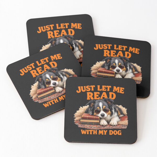 Item preview, Introvert Reader With Dog: Cozy Border Collie Art designed and sold by elynne9.