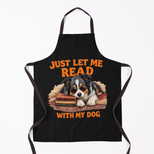 Item preview, Introvert Reader With Dog: Cozy Border Collie Art designed and sold by elynne9.