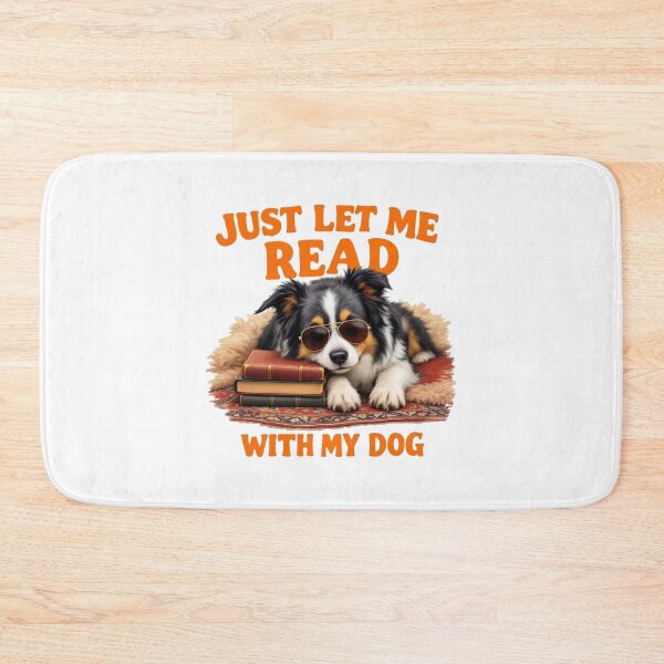Item preview, Introvert Reader With Dog: Cozy Border Collie Art designed and sold by elynne9.