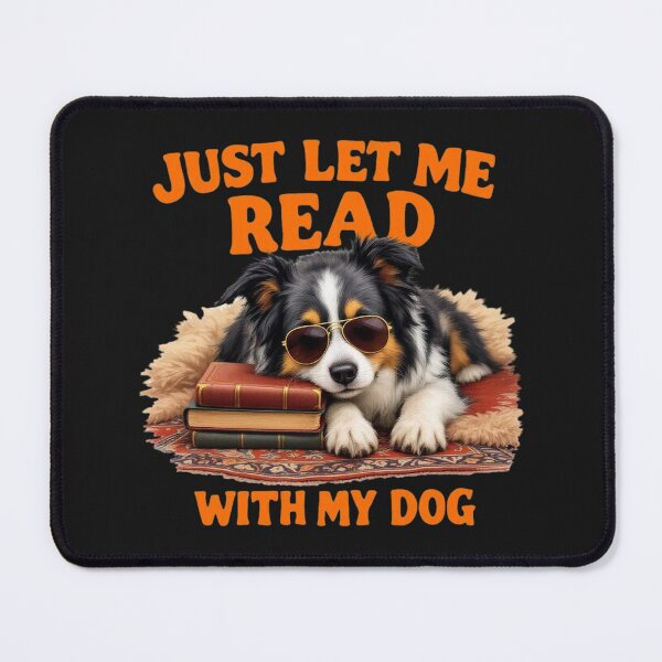 Item preview, Introvert Reader With Dog: Cozy Border Collie Art designed and sold by elynne9.