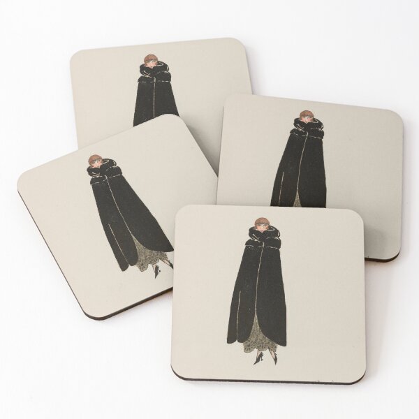 Item preview, Vintage Art Deco Fashion Woman Portrait Elegant Black Dress designed and sold by trajeado14.