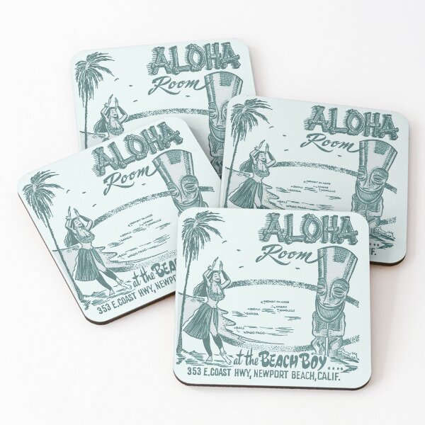 Item preview, Green Aloha Room Tiki Hula Girl Vintage Hawaiian designed and sold by Retroaugogo.