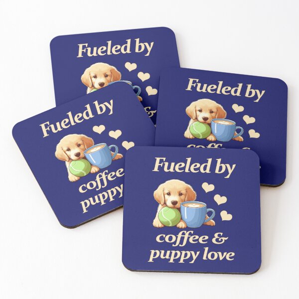 Item preview, Fueled by Coffee and Puppy Love designed and sold by Karen Simon.