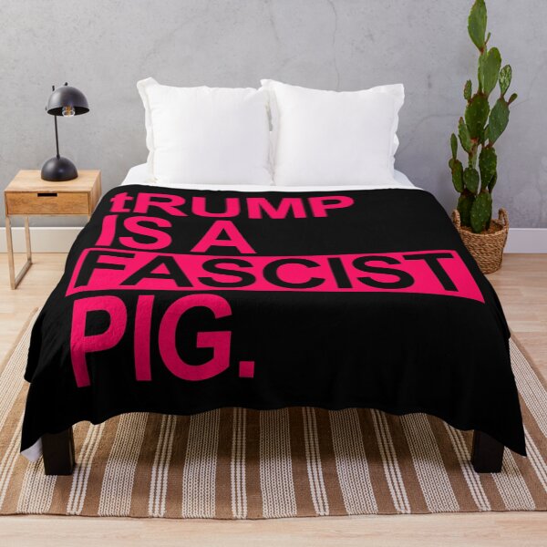 Artikelvorschau, trump is a fascist pig - Hot Pink 1 entworfen und verkauft von Thelittlelord.