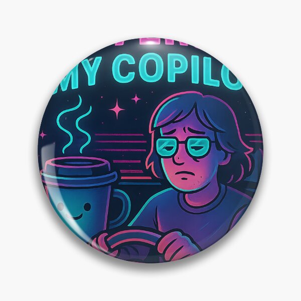 Item preview, Caffeine is My Copilot designed and sold by Throwback Trends.