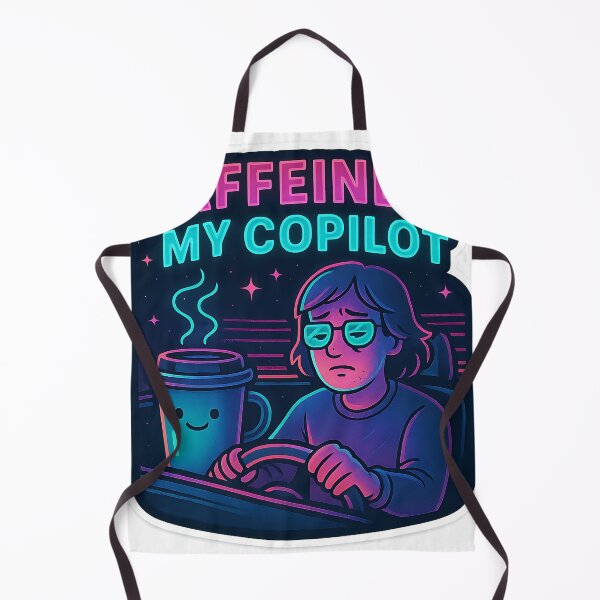 Item preview, Caffeine is My Copilot designed and sold by Throwback Trends.