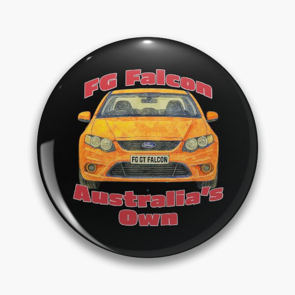 Item preview, FG GT Falcon orange front view Australias Own artwork designed and sold by Michael van der Hoorn.