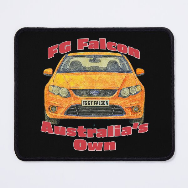 Item preview, FG GT Falcon orange front view Australias Own artwork designed and sold by Michael van der Hoorn.