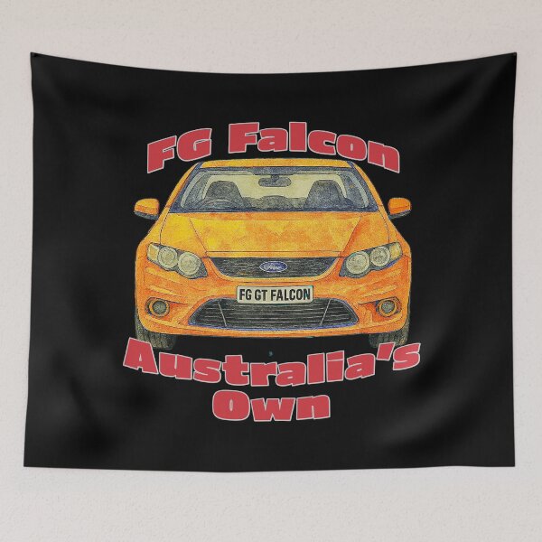 Item preview, FG GT Falcon orange front view Australias Own artwork designed and sold by Michael van der Hoorn.
