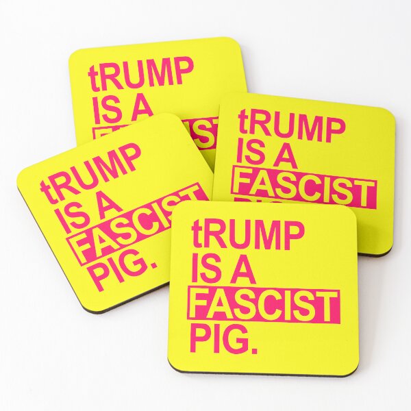 Artikelvorschau, trump is a fascist pig - Hot Pink 2 entworfen und verkauft von Thelittlelord.